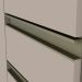 Armário Aéreo de Canto Évelin 2 Portas Duna e Cristal 68 cm