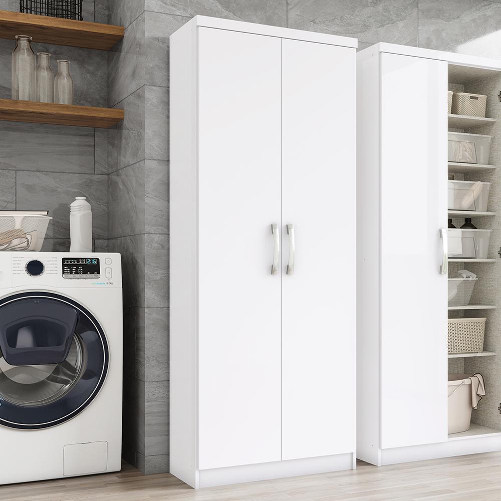 Armário Multiuso Margarida 2 Portas Branco - Móveis Henn