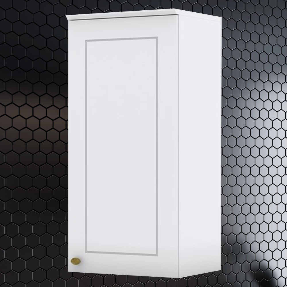 Armario Aereo 1 Porta MDF 40 cm Americana C364 Branco Henn