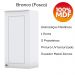 Armario Aereo 1 Porta MDF 40 cm Americana C364 Branco Henn