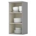 Armario Aereo 1 Porta MDF 40 cm Americana C364 Cinza Henn