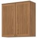 Armario Aereo 2 Portas 80 cm MDP Requinte C632 Nature Henn