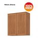 Armario Aereo 2 Portas 80 cm MDP Requinte C632 Nature Henn