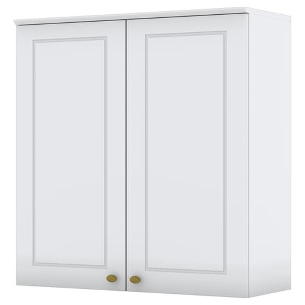 Armario Aereo 2 Portas MDF 80 cm Americana C356 Branco Henn