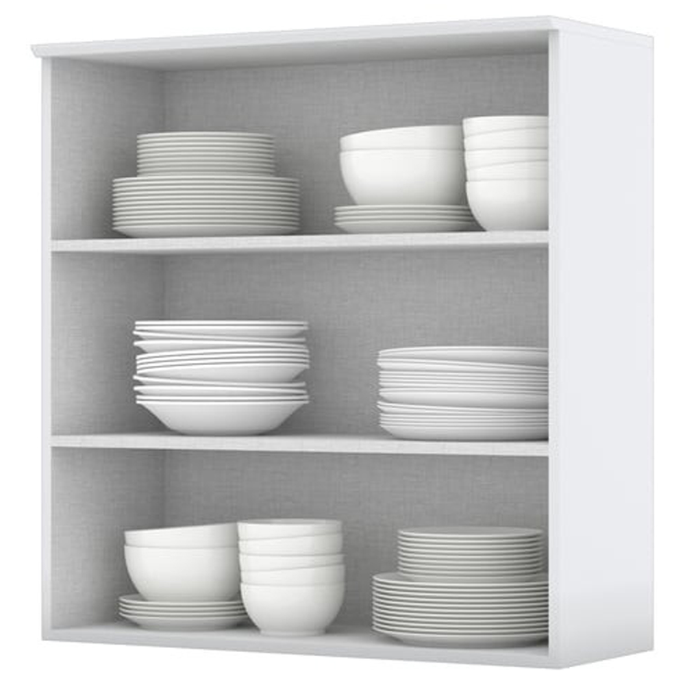 Armario Aereo 2 Portas MDF 80 cm Americana C356 Branco Henn