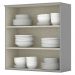 Armario Aereo 2 Portas MDF 80 cm Americana C356 Cinza Henn
