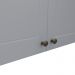 Armario Aereo 2 Portas MDF 80 cm Americana C356 Cinza Henn