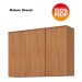 Armario Aereo 3 Portas 120 cm MDP Requinte C636 Nature Henn