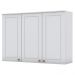 Armario Aereo 3 Portas MDF 120 cm Americana C352 Branco Henn