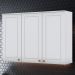Armario Aereo 3 Portas MDF 120 cm Americana C352 Branco Henn