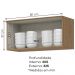Armario Aereo Basculante 80 cm MDP Requinte C633 Nature Henn