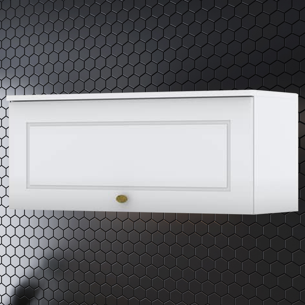 Armario Aereo Basculante MDF 80 cm Americana C354 Branco Henn
