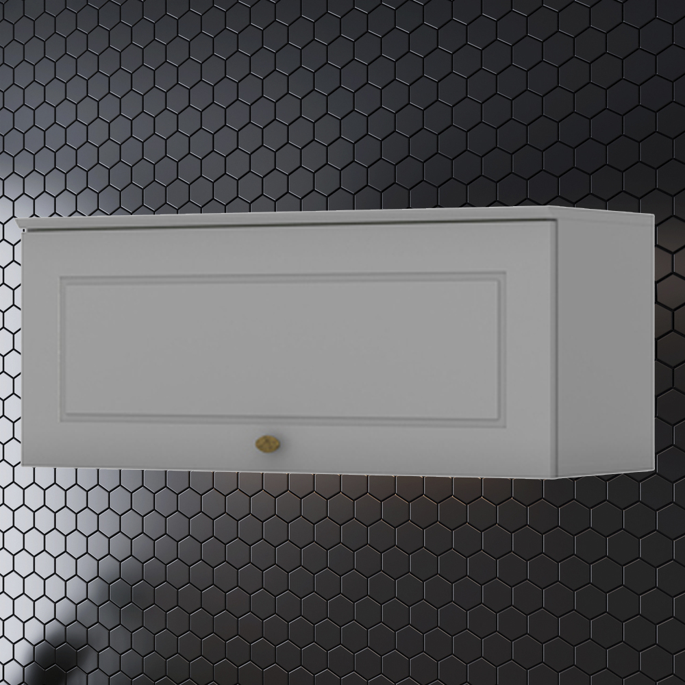 Armario Aereo Basculante MDF 80 cm Americana C354 Cinza Henn