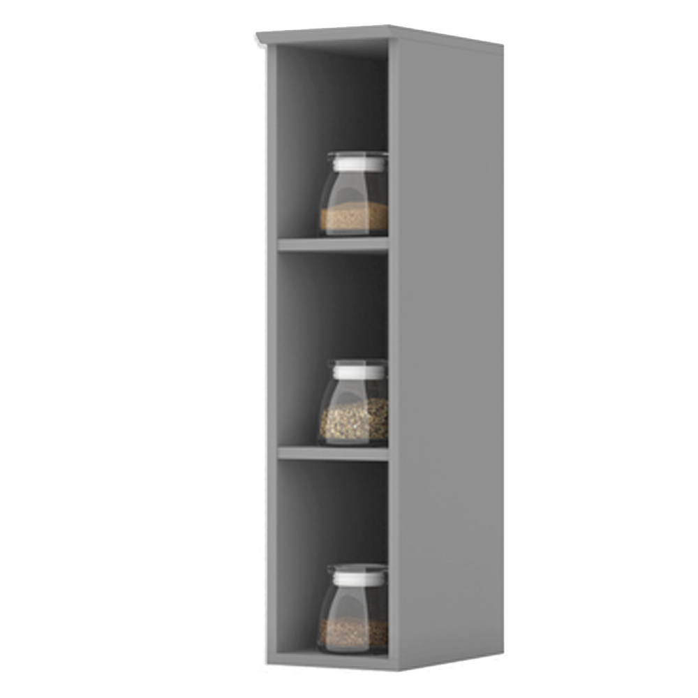 Armario Aereo Com Nicho MDF 20 cm Americana C360 Cinza Henn