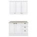 Armario Aereo E Balcao 120 cm CE169 Americana Branco Calcare Henn