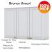 Armario Aereo E Balcao 120 cm CE169 Americana Branco Calcare Henn
