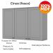 Armario Aereo E Balcao 120cm CE169 Americana Cinza Nature Henn