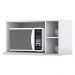 Armario Aereo Para Microondas MDF 80 cm Americana C557 Branco Henn