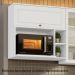 Armario Aereo Para Microondas MDF 80 cm Americana C557 Branco Henn