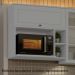 Armario Aereo Para Microondas MDF 80 cm Americana C557 Cinza Henn