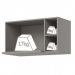 Armario Aereo Para Microondas MDF 80 cm Americana C557 Cinza Henn