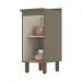 Balcão 1 Porta 35cm Duna/Cristal com Tampo Connect - Móveis Henn