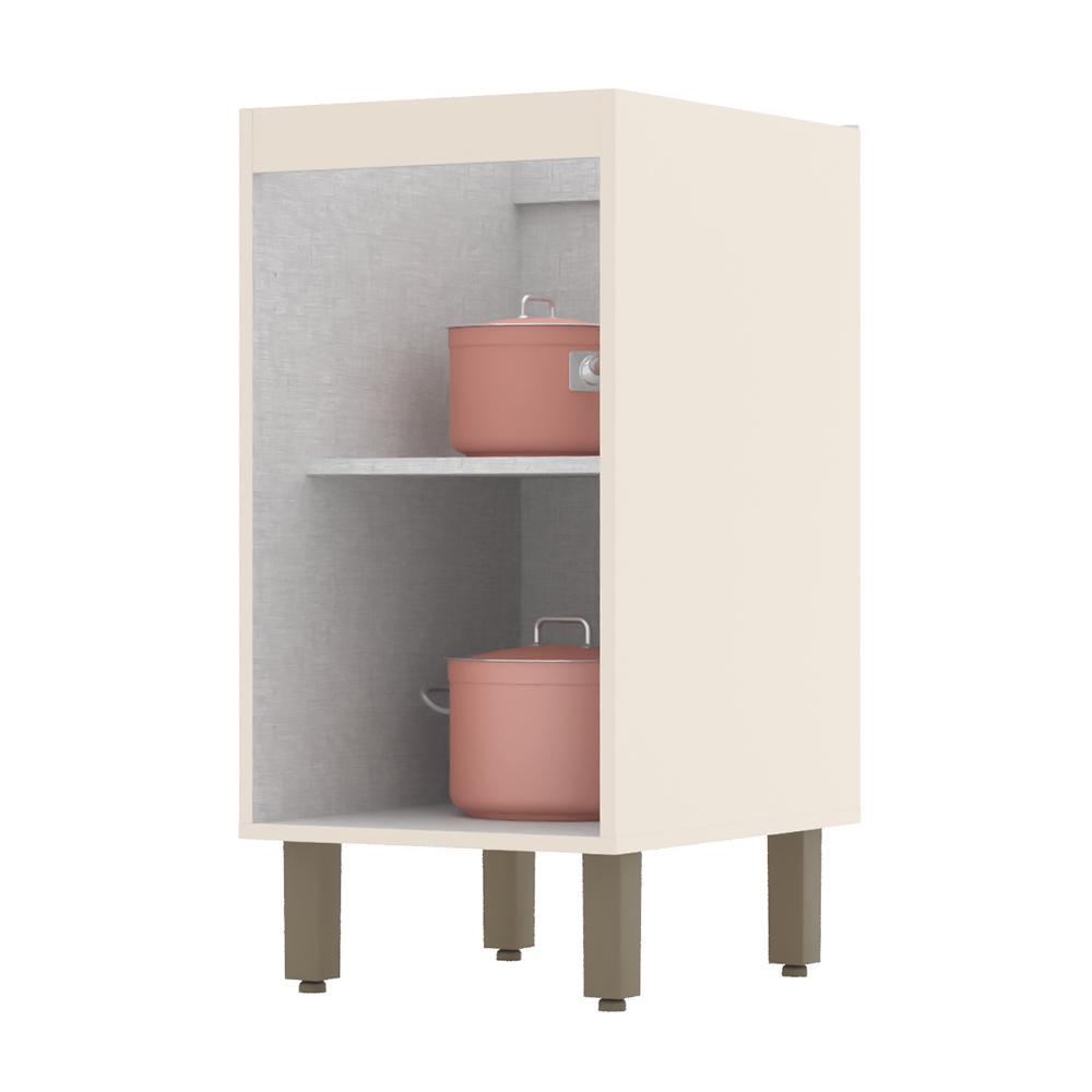 Balcão 1 Porta 40cm Connect Off White - Móveis Henn