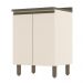 Balcão 2 Portas 60cm Connect Off White/Duna com Tampo - Móveis Henn