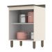Balcão 2 Portas 60cm Connect Off White/Duna com Tampo - Móveis Henn