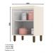 Balcão 2 Portas 60cm Connect Off White/Duna com Tampo - Móveis Henn