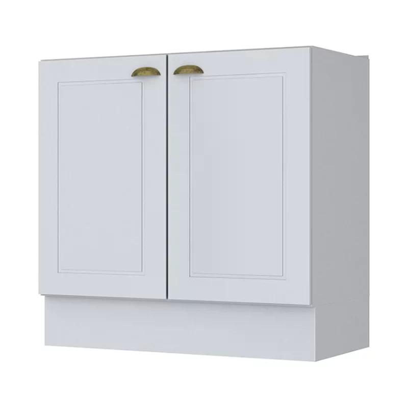 Balcão 2 Portas 80cm Americana Branco - Móveis Henn