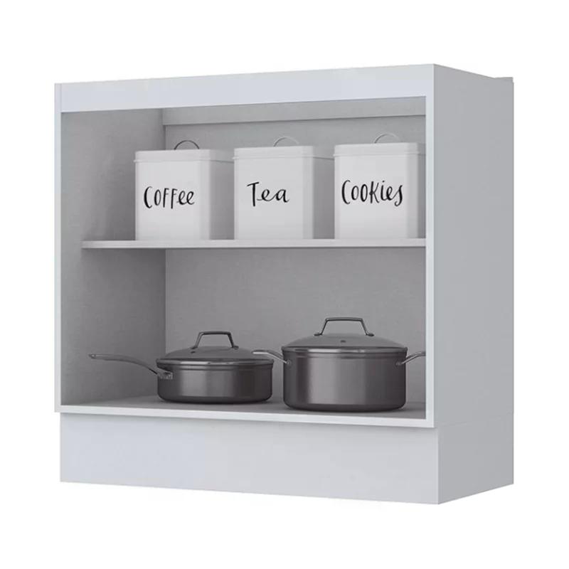 Balcão 2 Portas 80cm Americana Branco - Móveis Henn