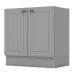 Balcão 2 Portas 80cm Americana Cinza - Móveis Henn