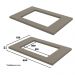 Balcão 2 Portas 80cm Connect Off White/Duna com Tampo Cooktop - Móveis Henn
