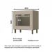 Balcão Forno Embutir Connect Duna/Cristal com Tampo Cooktop - Móveis Henn