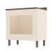 Balcão Forno Embutir Connect Off White/Duna com Tampo - Móveis Henn