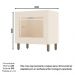 Balcão Forno Embutir Connect Off White/Duna com Tampo - Móveis Henn