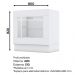 Balcão Forno de Embutir 80cm Americana Branco - Móveis Henn