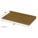 Balcão Forno de Embutir 80cm Americana Cinza com Tampo Nature - Móveis Henn