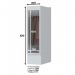 Balcão Porta Toalha 20cm Americana Branco - Móveis Henn