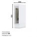 Balcão Porta Toalha Americana Branco com Tampo Nature - Móveis Henn