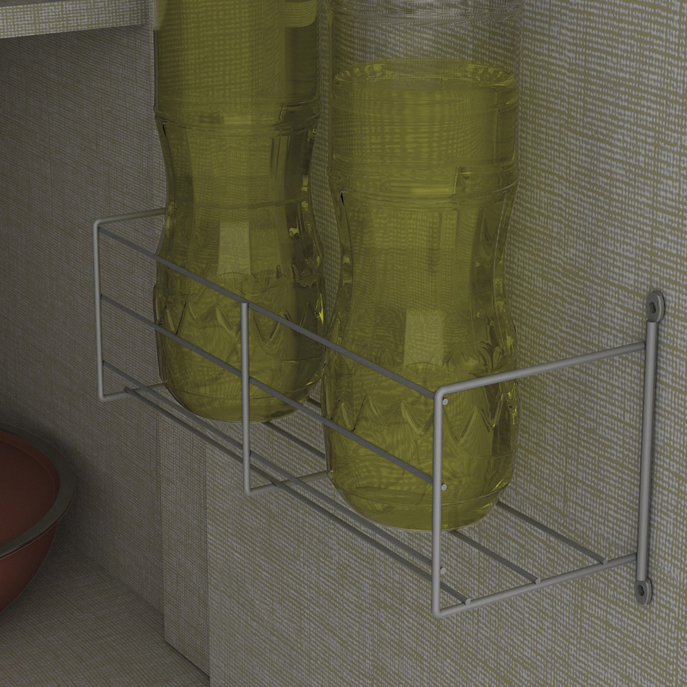 Balcão de Cozinha Évelin 3 Portas 2 Gavetas Duna e Cristal