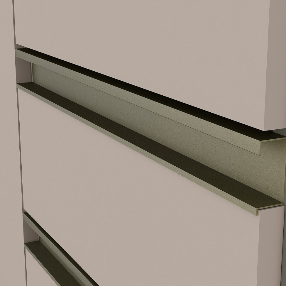 Balcão de Cozinha Porta Condimentos Évelin 1 Porta Duna e Cristal
