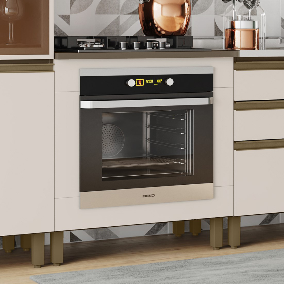 Balcão para Forno Évelin Duna e Cristal