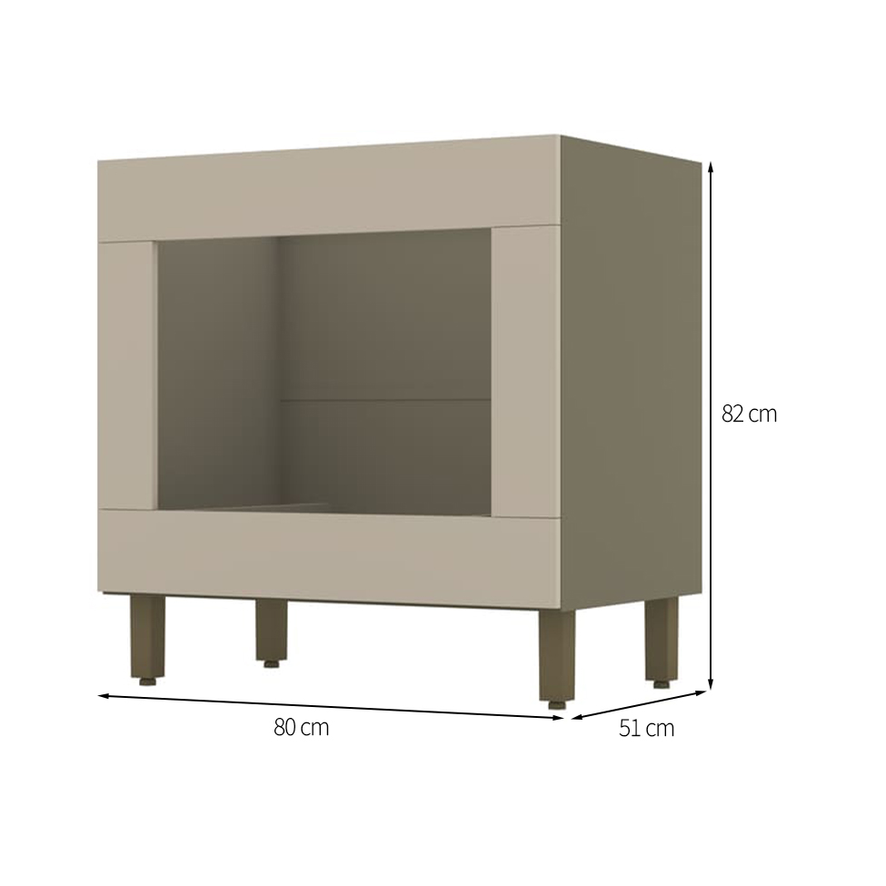 Balcão para Forno Évelin Duna e Cristal