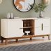 Balcao Buffet 2P 2G 165 cm Rael Off White Nature Henn