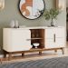 Balcao Buffet 2P 2G 165 cm Rael Off White Nature Henn