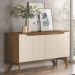 Balcao Buffet 4 Portas 150 cm Quartzo Off White Nature Henn