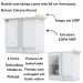 Balcao Canto Reto Com Tampo 84 cm Americana Branco Calcare Henn