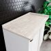 Balcao Canto Reto Com Tampo 84 cm Americana Branco Calcare Henn
